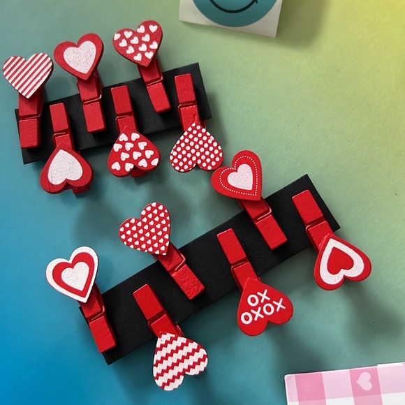 Set 26 pcs Bags Stickers Pen Note Book, Heart Clips + 1 GIFT - Picture 11 of 12